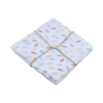 Organic Muslin Leaf Printed Blanket