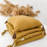 Organic Muslin Baby Bed Protector Mustard