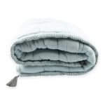 Organic Muslin Handmade Quilt Indigo