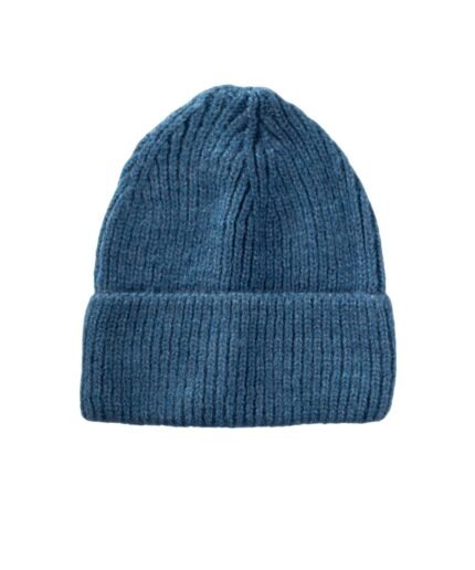 organic-manufacture- Knitted Beret 3-8 yrs Blue
