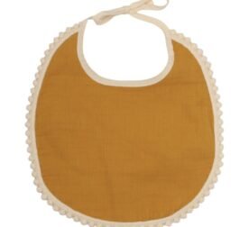 organic-manufacture- Organic Muslin Baby Bib Mustard