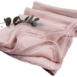 Organic Muslin Blanket with Lace Powder