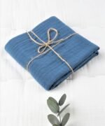 organic-manufacture- Organic Muslin Multipurpose Cloth Indigo