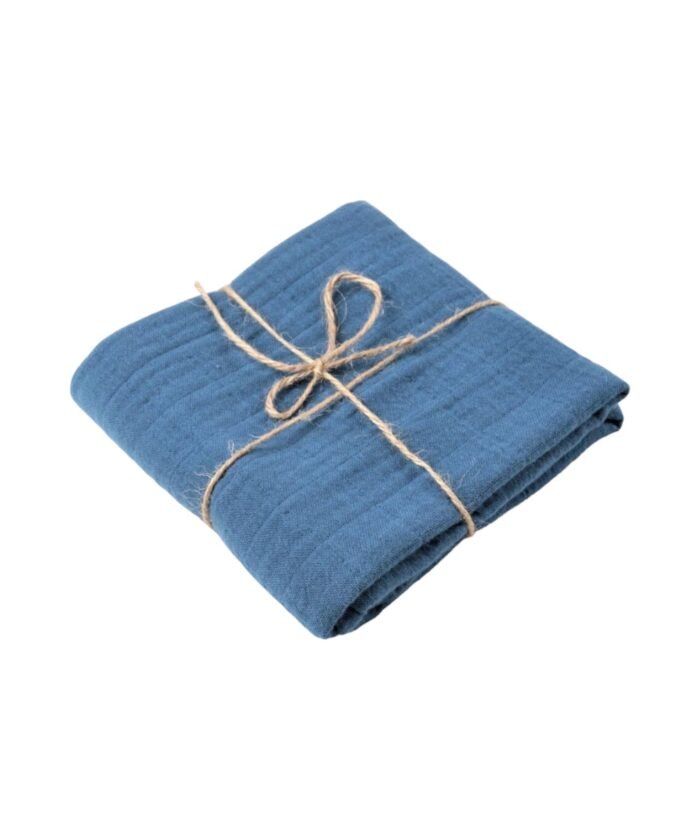 organic-manufacture- Organic Muslin Multipurpose Cloth Indigo