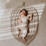 Organic Muslin Leaf Playmat Gray