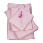 Organic Muslin Baby Bedding Set Powder