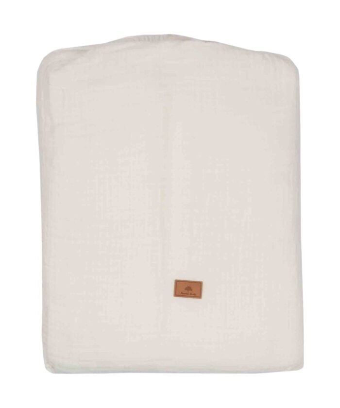 organic-manufacture- Organic Muslin Baby Bedding Set Ecru