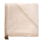 Organic Muslin Handmade Triangle Towel (Washed) Raw