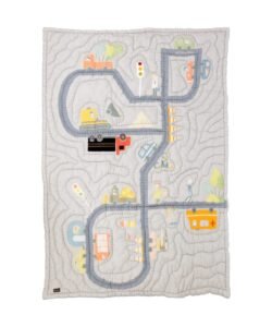 organic-manufacture- Organic Baby Handmade Digital Printed Quilt Traffic