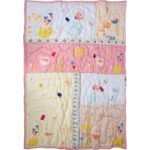 Organic Baby Handmade Digital Printed Quilt Flower