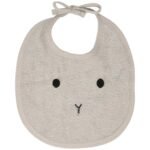 Organic Towel Baby Bib Gray