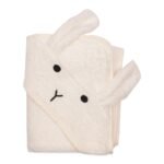 Organic Rabbit Baby Towel Ecru