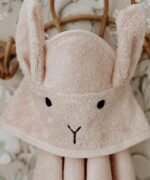 organic-manufacture- Organic Rabbit Baby Towel Ecru