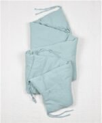 organic-manufacture- Organic Muslin Baby Bed Protector Mint