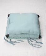 organic-manufacture- Organic Muslin Baby Bed Protector Mint