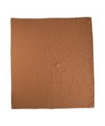 organic-manufacture- Organic Muslin Blanket Light Brown