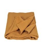 organic-manufacture- Organic Muslin Blanket Mustard