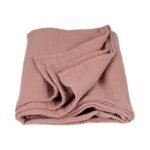Organic Muslin Blanket Dried Rose