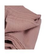 organic-manufacture- Organic Muslin Blanket Dried Rose