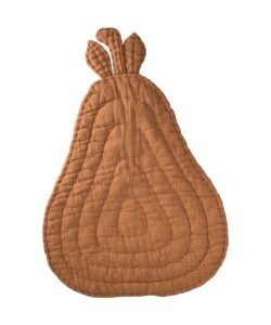 organic-manufacture- Organic Muslin Pear Playmat Brown