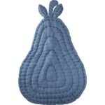 Organic Muslin Pear Playmat Indigo