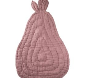 organic-manufacture- Organic Muslin Pear Playmat Pink