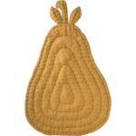 Organic Muslin Pear Playmat Mustard