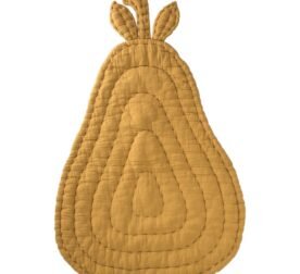 organic-manufacture- Organic Muslin Pear Playmat Mustard