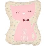 Organic Muslin Cat Printed Pillow