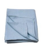 organic-manufacture- Natural Cotton Straw Blanket Blue