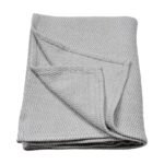 Natural Cotton Straw Blanket Gray