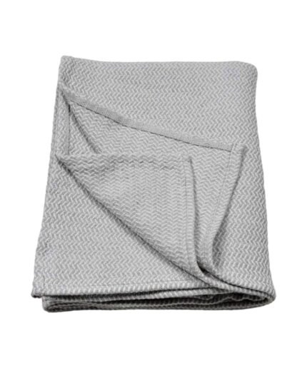 organic-manufacture- Natural Cotton Straw Blanket Blue