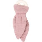 Organic Muslin Teether (With Wooden Ring) Powder
