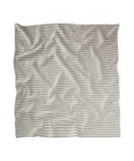 organic-manufacture- Natural Thick Striped Muslin Blanket Mint